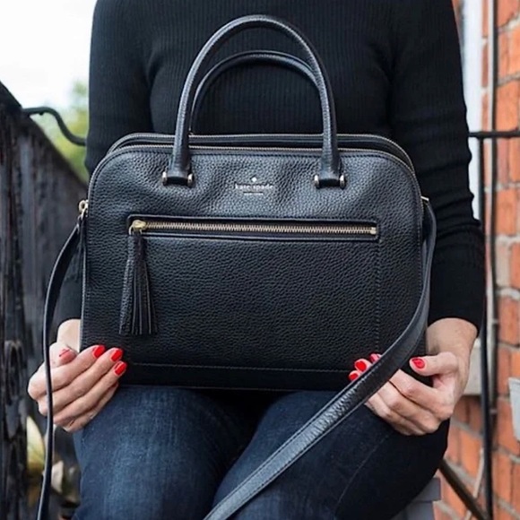 kate spade Handbags - KATE SPADE NEW YORK Kalen Chester Street Satchel Black Leather Purse Handbag
